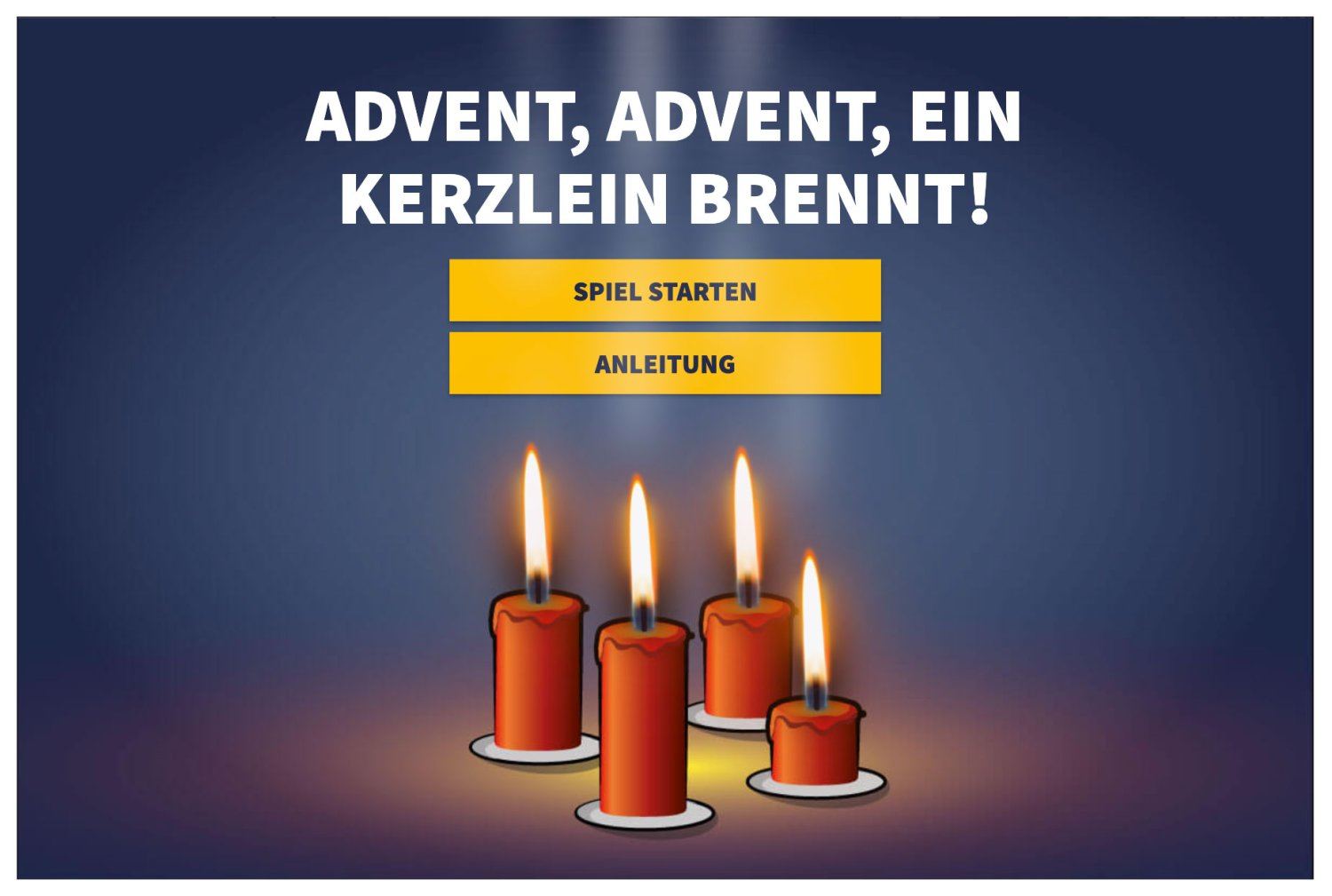 Onlinegame "Advent, Advent, ein Kerzlein brennt!"