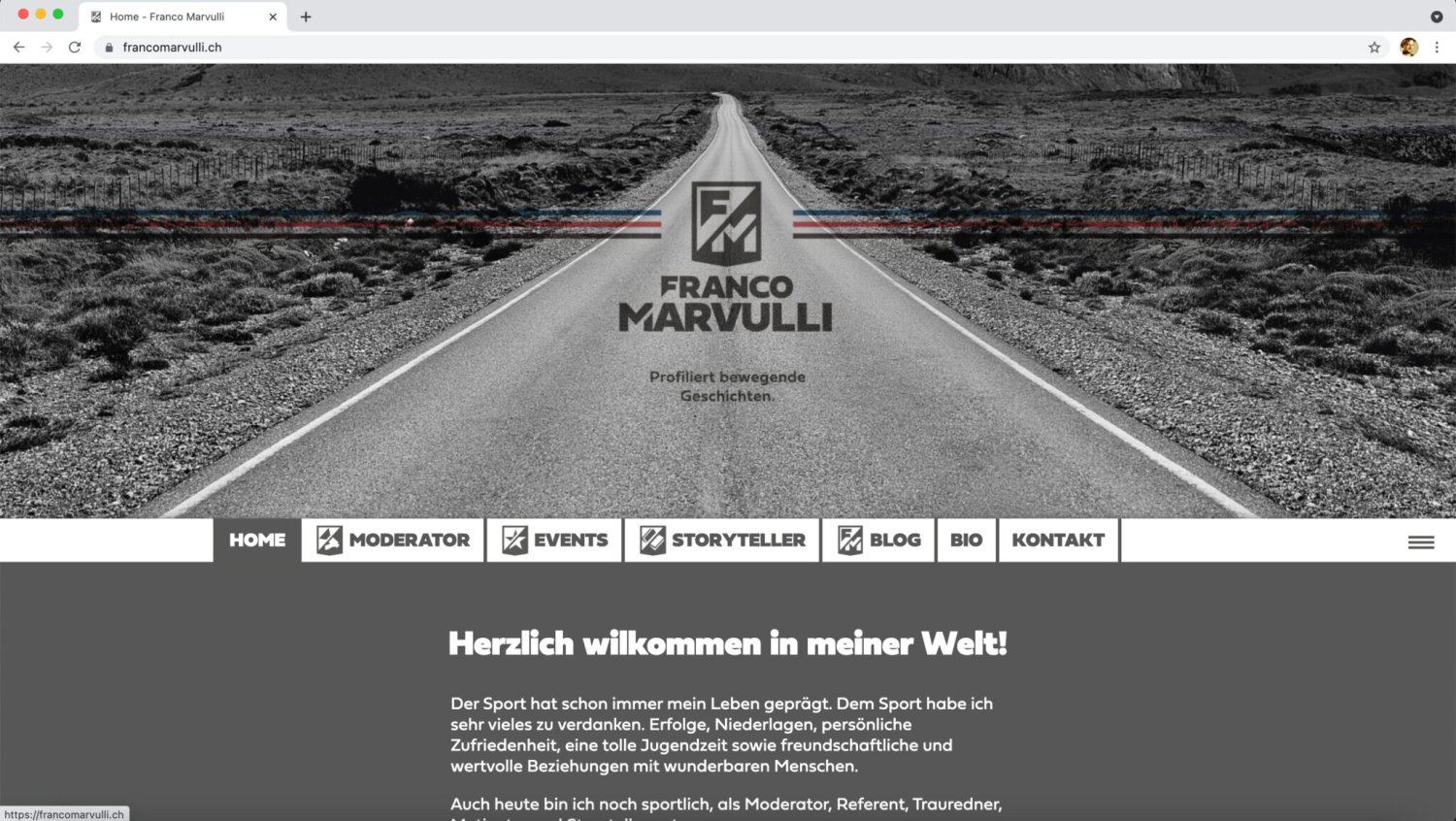 Webseite Franco Marvulli