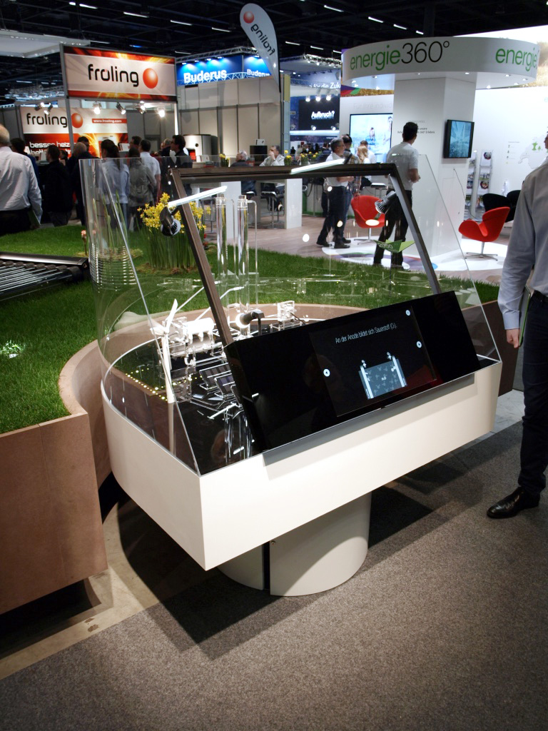 Exponat Elektrolyse für Erdgas