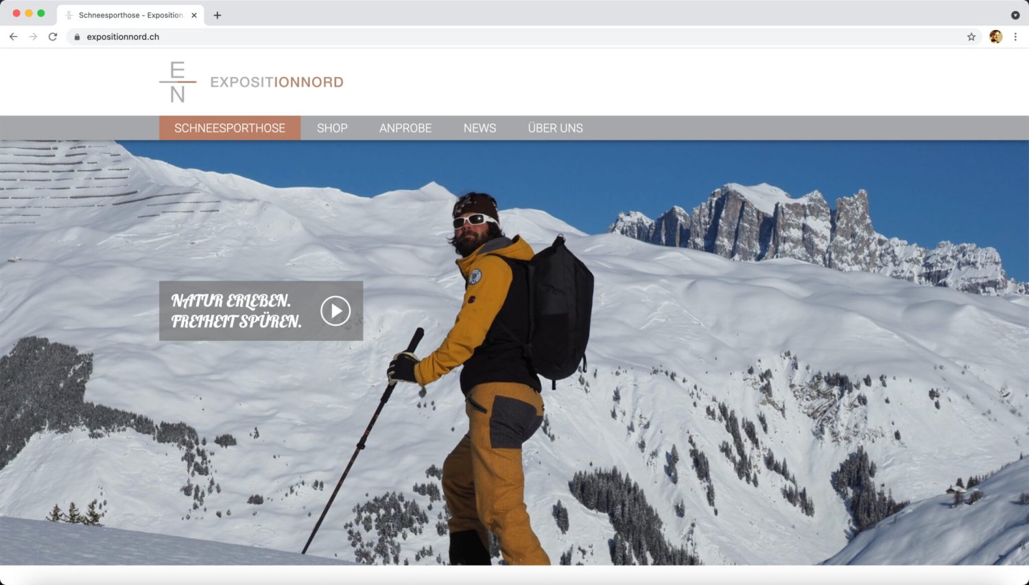 Webseite/Onlineshop ExpositionNord