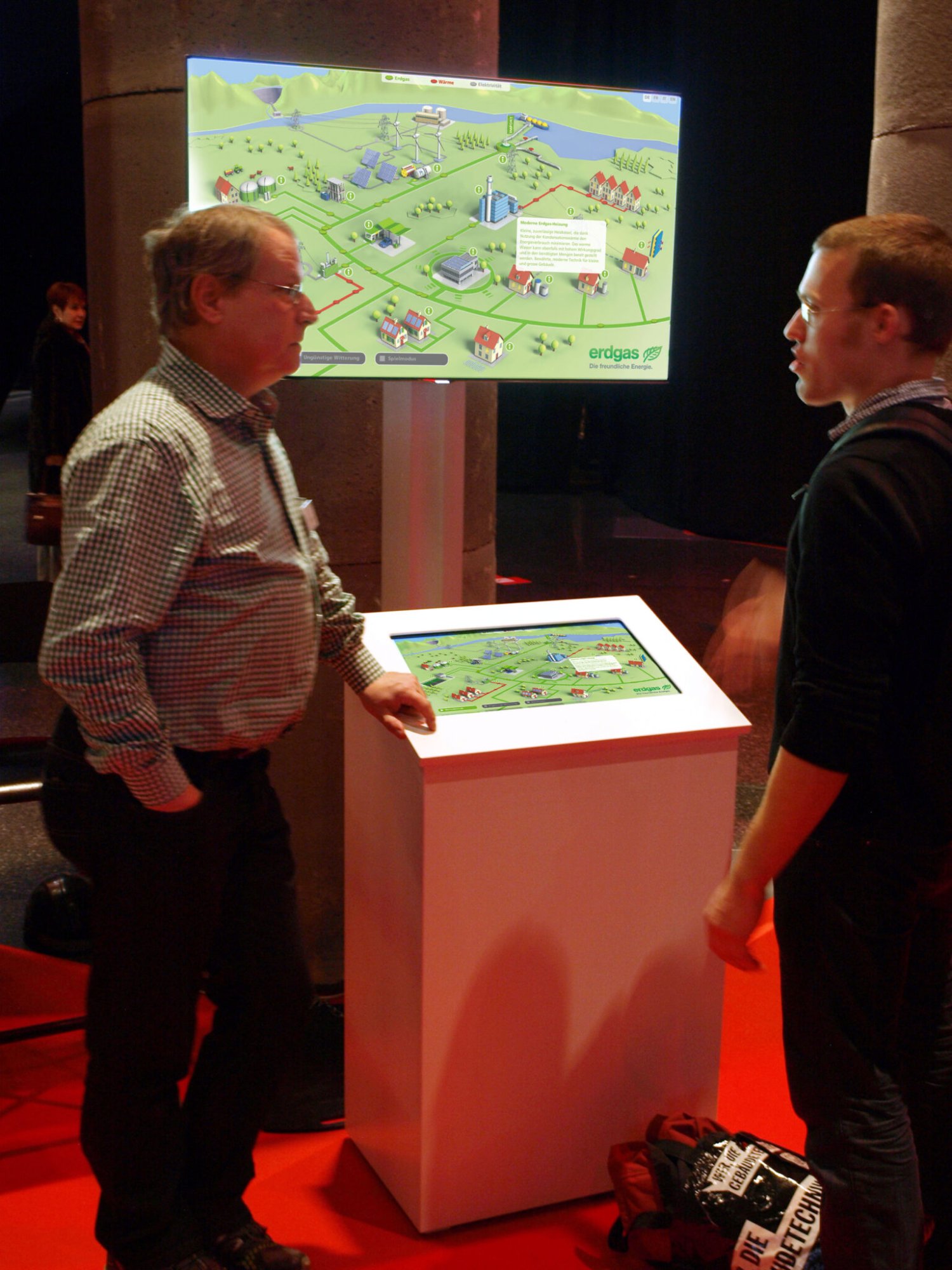 Exponat "Energienetz" Erdgas