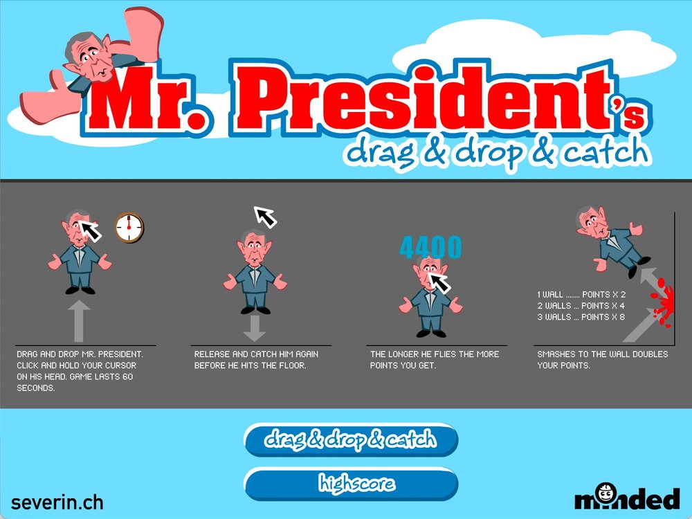 Mr. President's drag & drop & catch