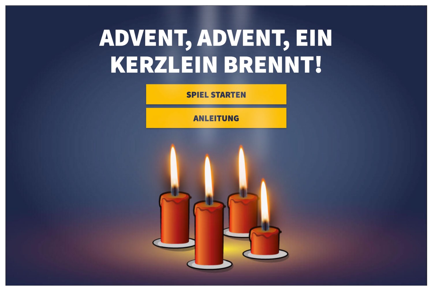 Onlinegame "Advent, Advent, ein Kerzlein brennt!"