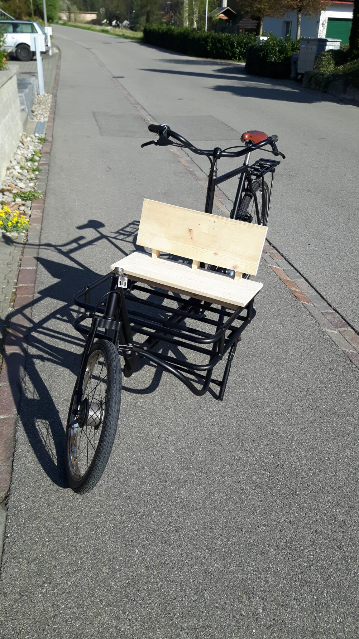 Restauration und Umbau altes Lastenfahrrad