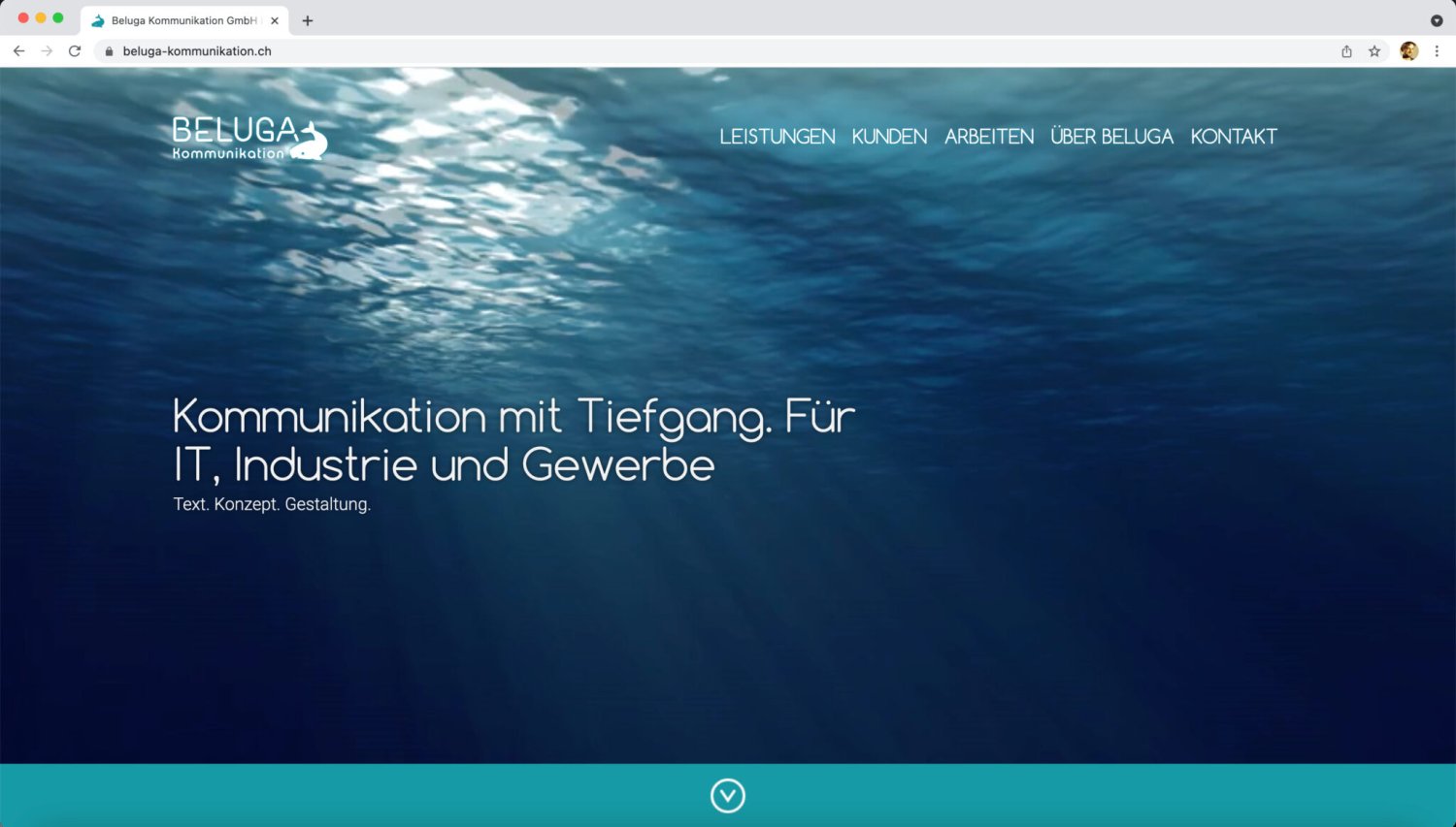 Webseite Beluga Kommunikation GmbH