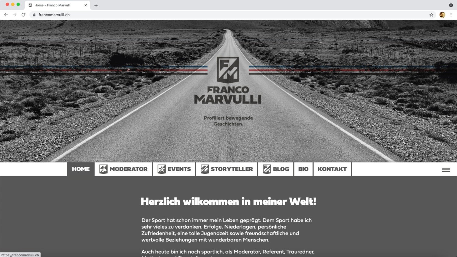 Webseite Franco Marvulli
